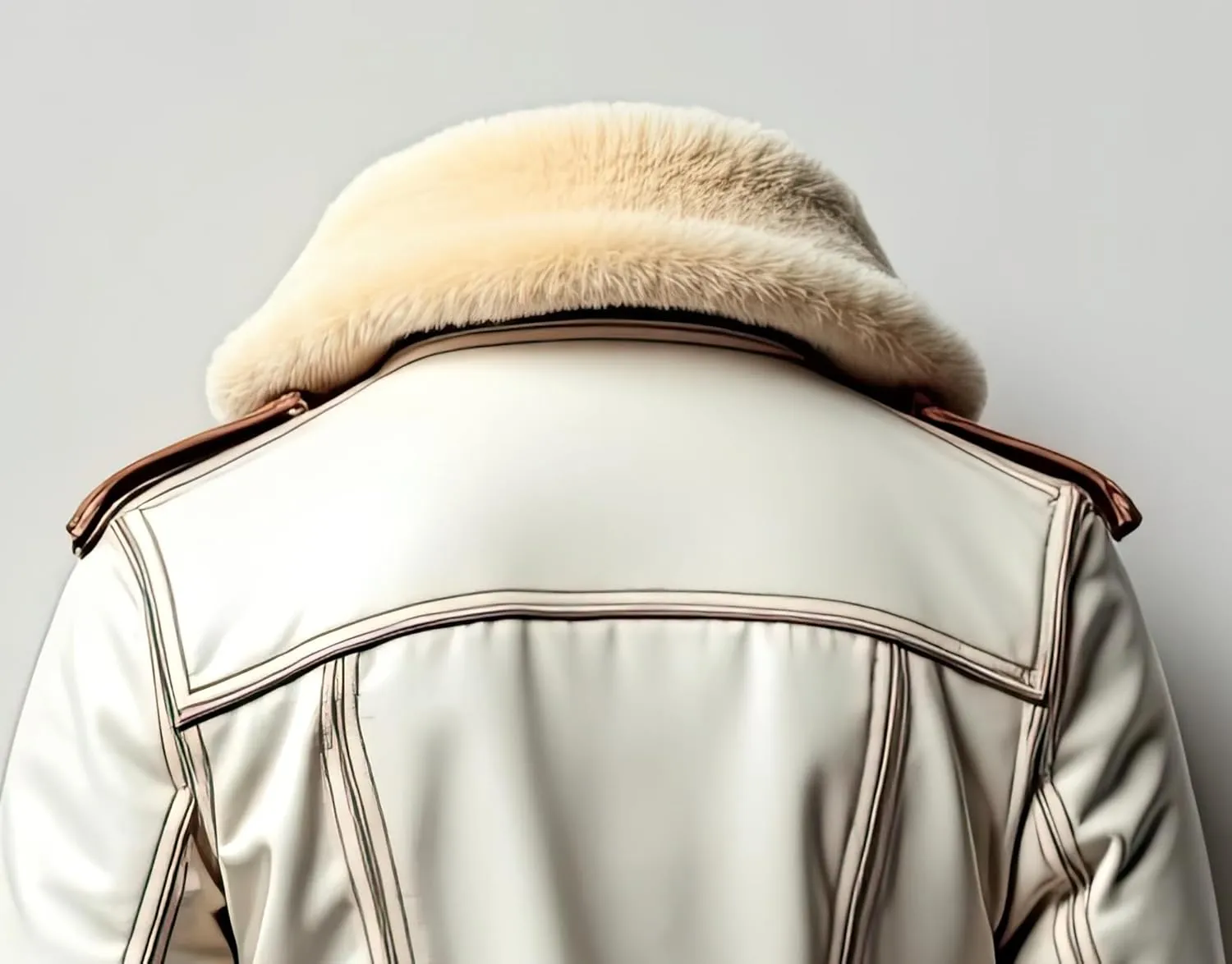 Men’s white Sherpa Shearling Sheepskin Leather Biker Jacket – Faux Fur Lined Bold Style Aviator Pilot B3 Bomber Jacket Men