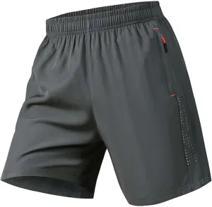 Mens Workout Shorts Drawstring Waist Lightweight Quick Dry Running Shorts Breathable Mosture Wicking Twill Sweatpant