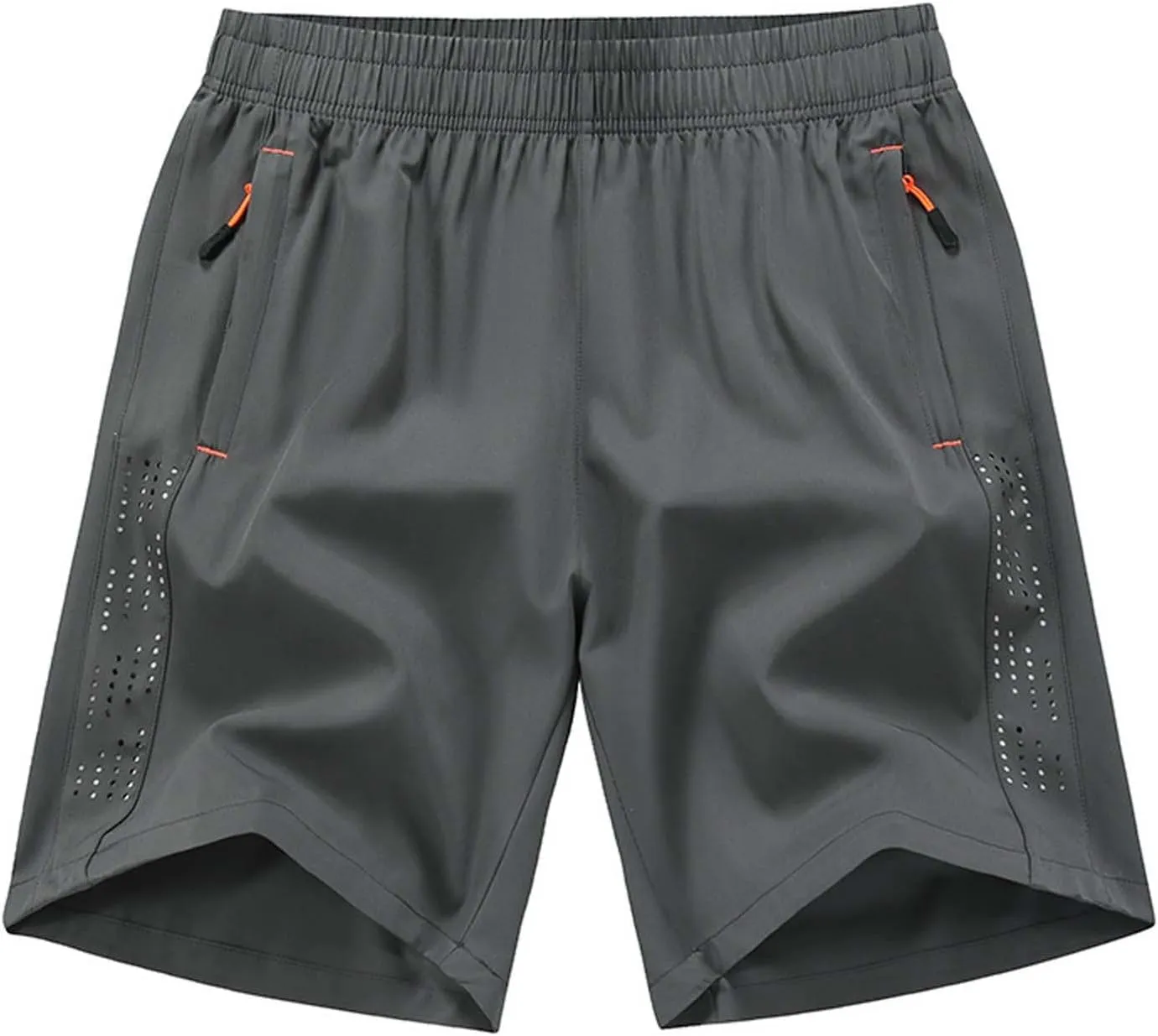 Mens Workout Shorts Drawstring Waist Lightweight Quick Dry Running Shorts Breathable Mosture Wicking Twill Sweatpant