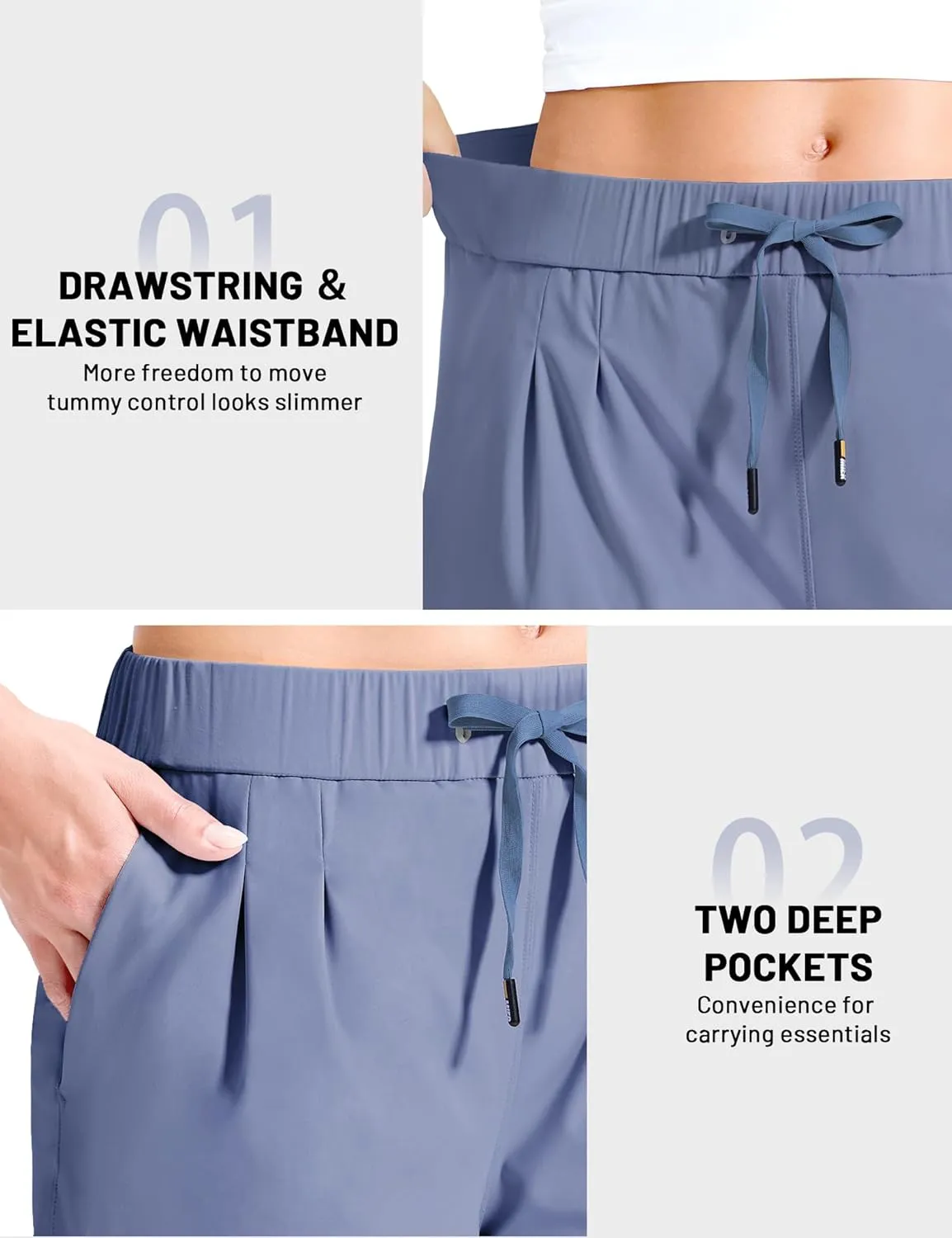 MIER Running Shorts for Women Quick Dry Soft Stretch Workout Athletic Gym Sports Active Shorts with Pockets, 4 Inch Inseam