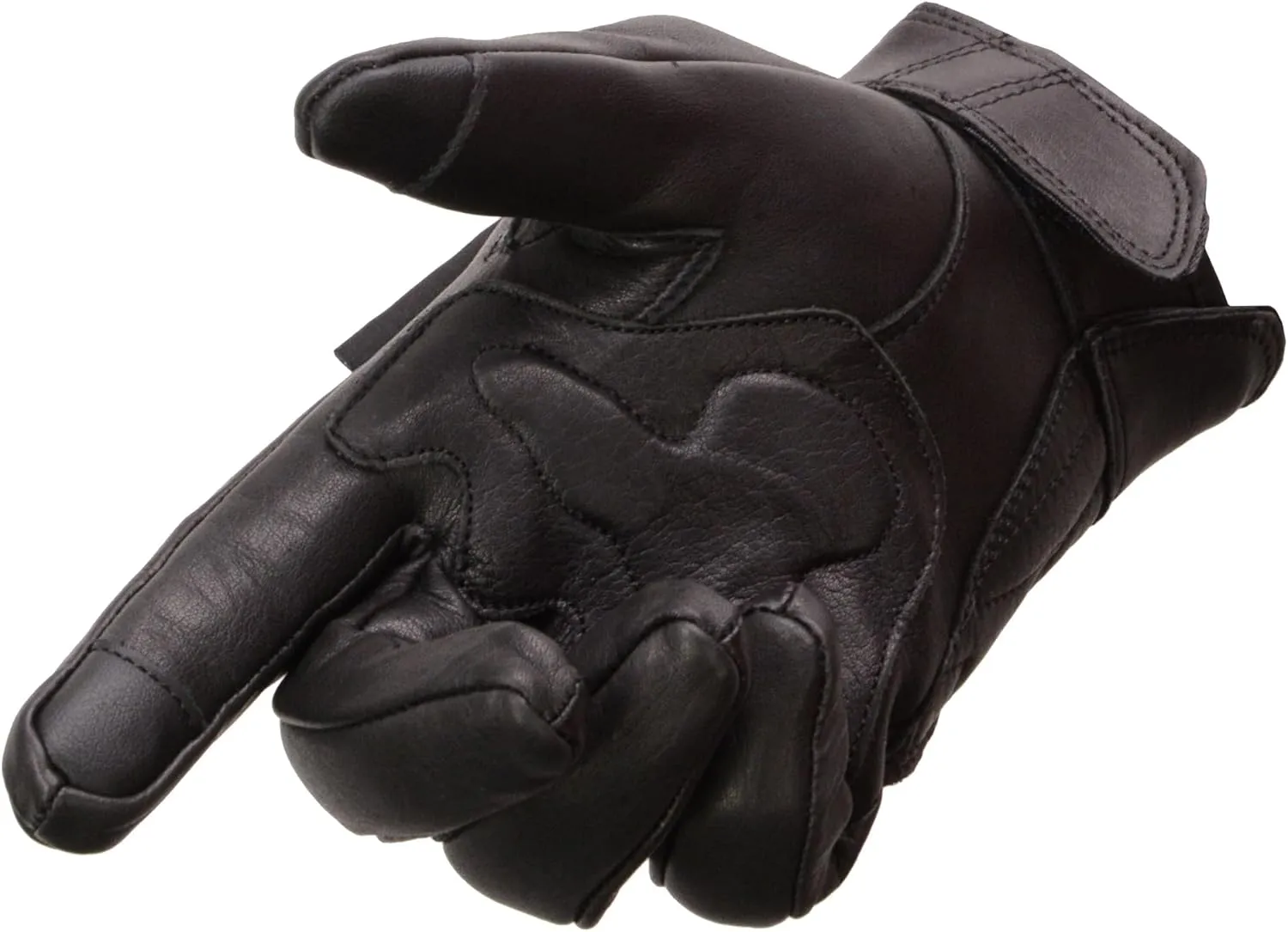 Milwaukee Leather Cool-Tec MG7502 Men's Gel Palm Leather Gloves with Touch Screen Fingers
