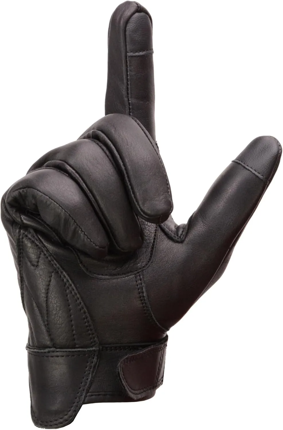 Milwaukee Leather Cool-Tec MG7502 Men's Gel Palm Leather Gloves with Touch Screen Fingers