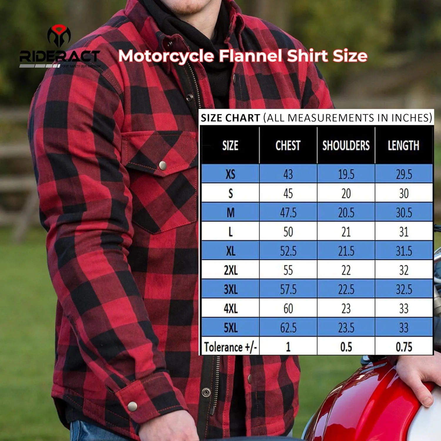 Motorcycle Flannel Shirts Mens Kevlar Reinforced Motorbike Riding Armored Shirt Protective Gear Biker Jacket