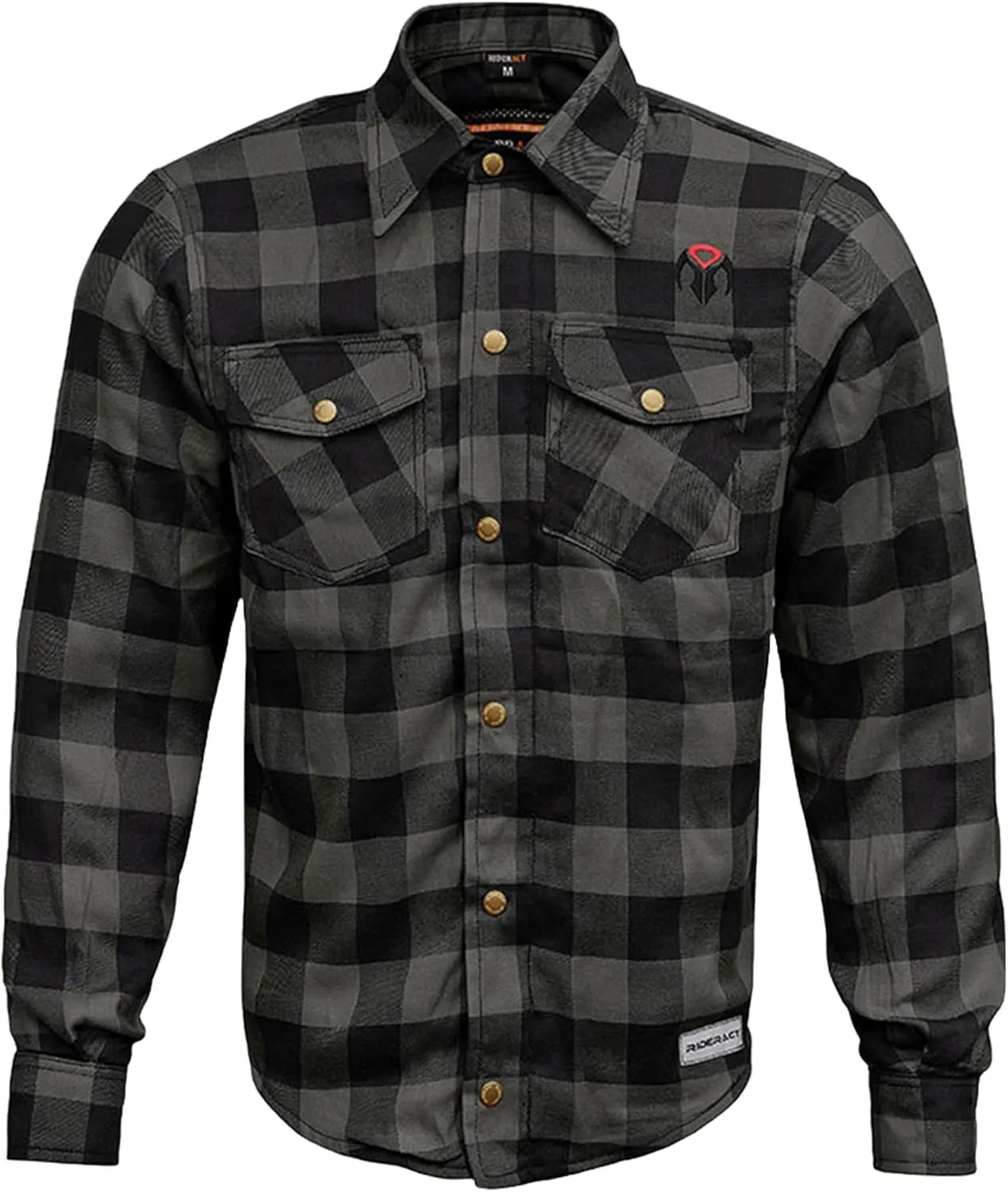 Motorcycle Flannel Shirts Mens Kevlar Reinforced Motorbike Riding Armored Shirt Protective Gear Biker Jacket
