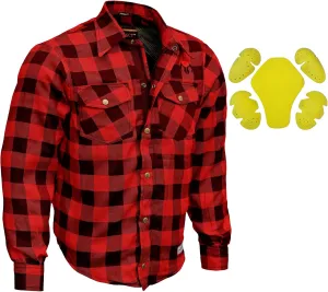 Motorcycle Flannel Shirts Mens Kevlar Reinforced Motorbike Riding Armored Shirt Protective Gear Biker Jacket