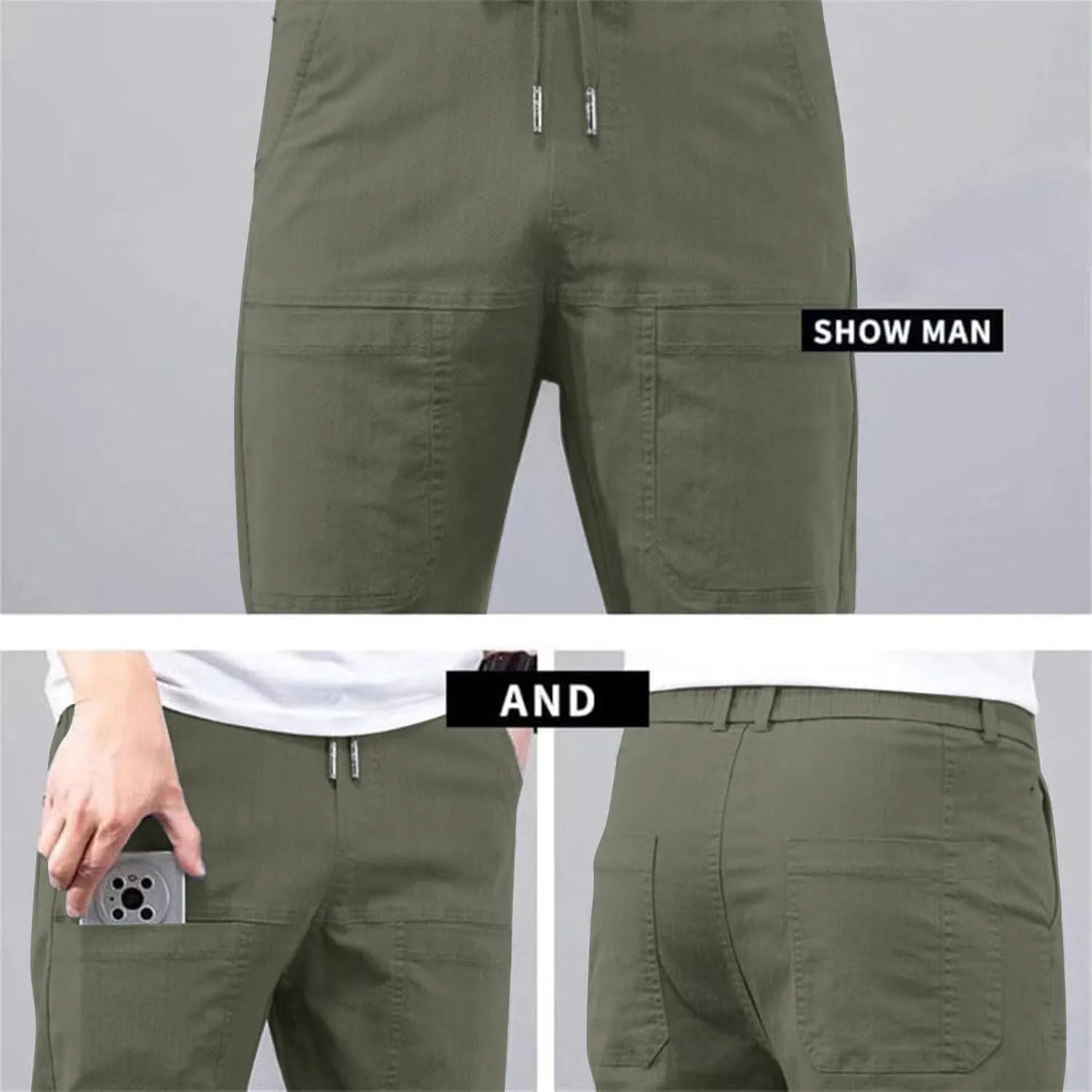 Multipants-High Stretch Multi-Pocket Durable Cargo Pants,Cargo Pants, High Stretch Mens Pants