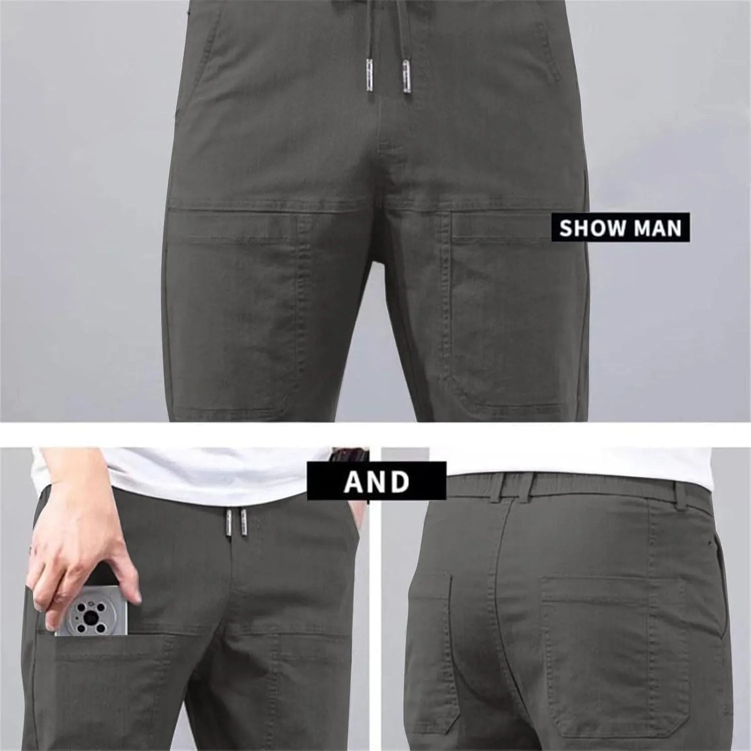 Multipants-High Stretch Multi-Pocket Durable Cargo Pants,Cargo Pants, High Stretch Mens Pants