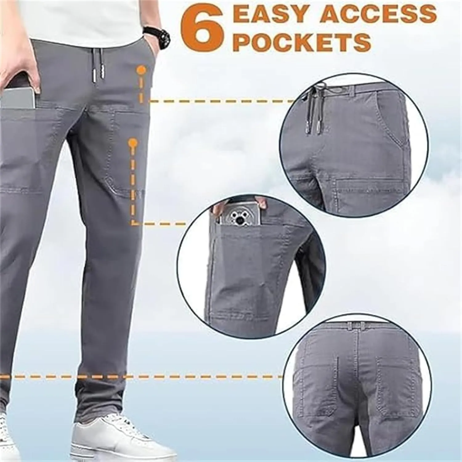 Multipants Luxury Pants, High Stretch Multi-Pocket Cargo Pants, Mencomfy Cargo Pants, Men Comfy Cargo High Stretch Pant