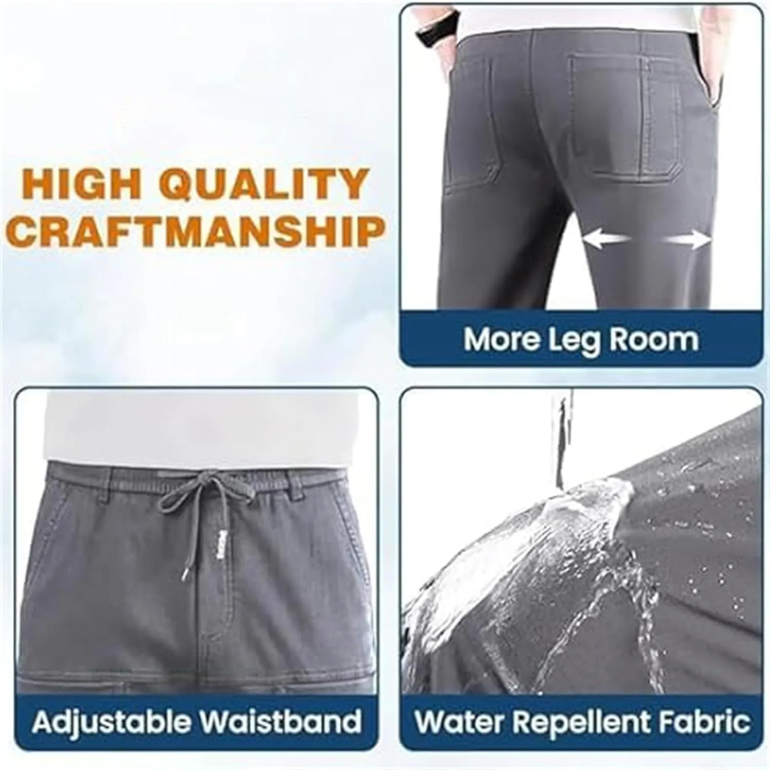 Multipants Luxury Pants, High Stretch Multi-Pocket Cargo Pants, Mencomfy Cargo Pants, Men Comfy Cargo High Stretch Pant