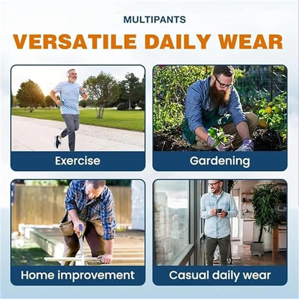 Multipants Luxury Pants, Multipants  High Stretch Multi-Pocket Durable Cargo Pant, MenComfy Cargo High Stretch Pant