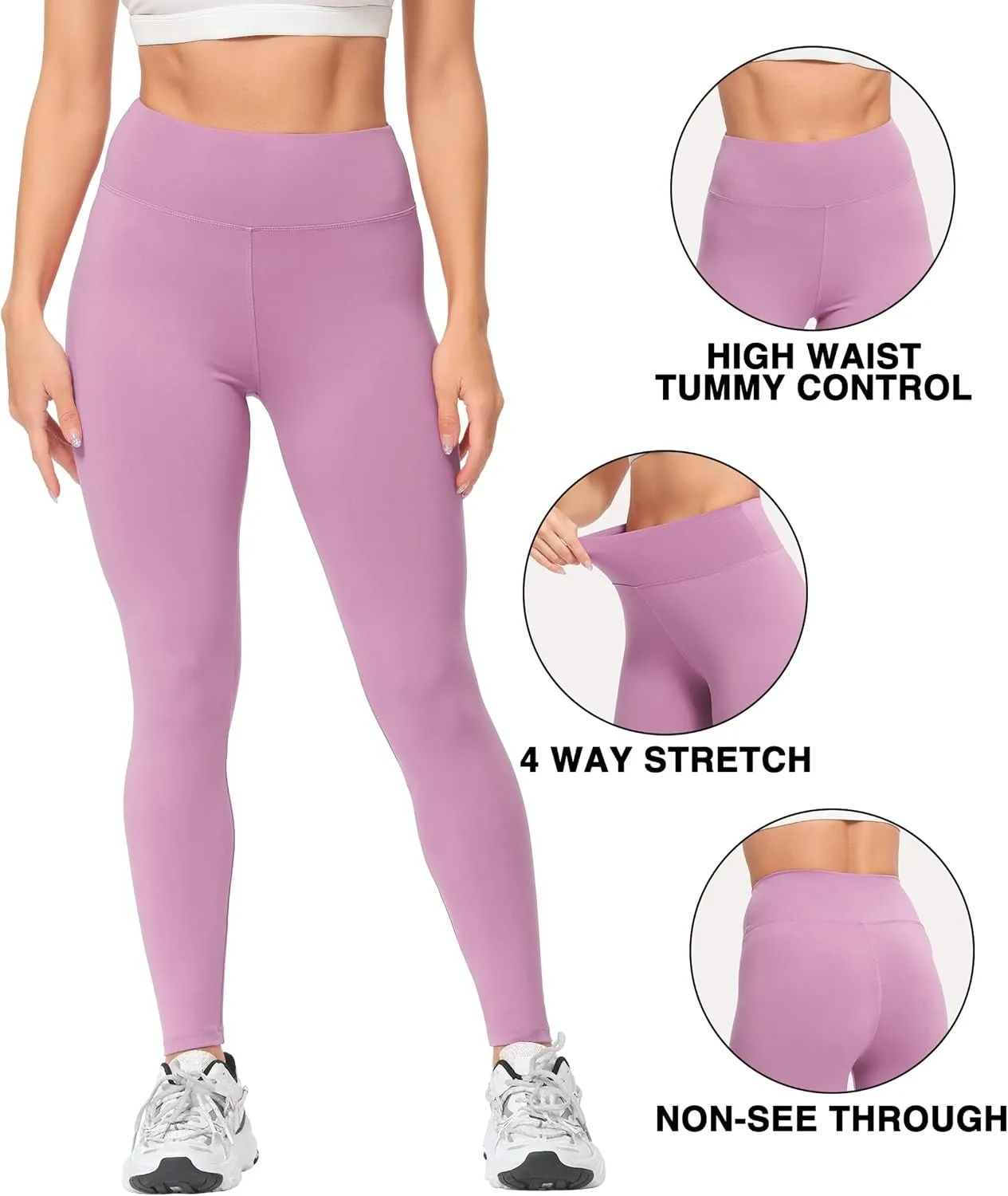 Natural Feelings Buttercloud High Waisted Leggings for Women Ultra Soft Stretch Slim Yoga Leggings