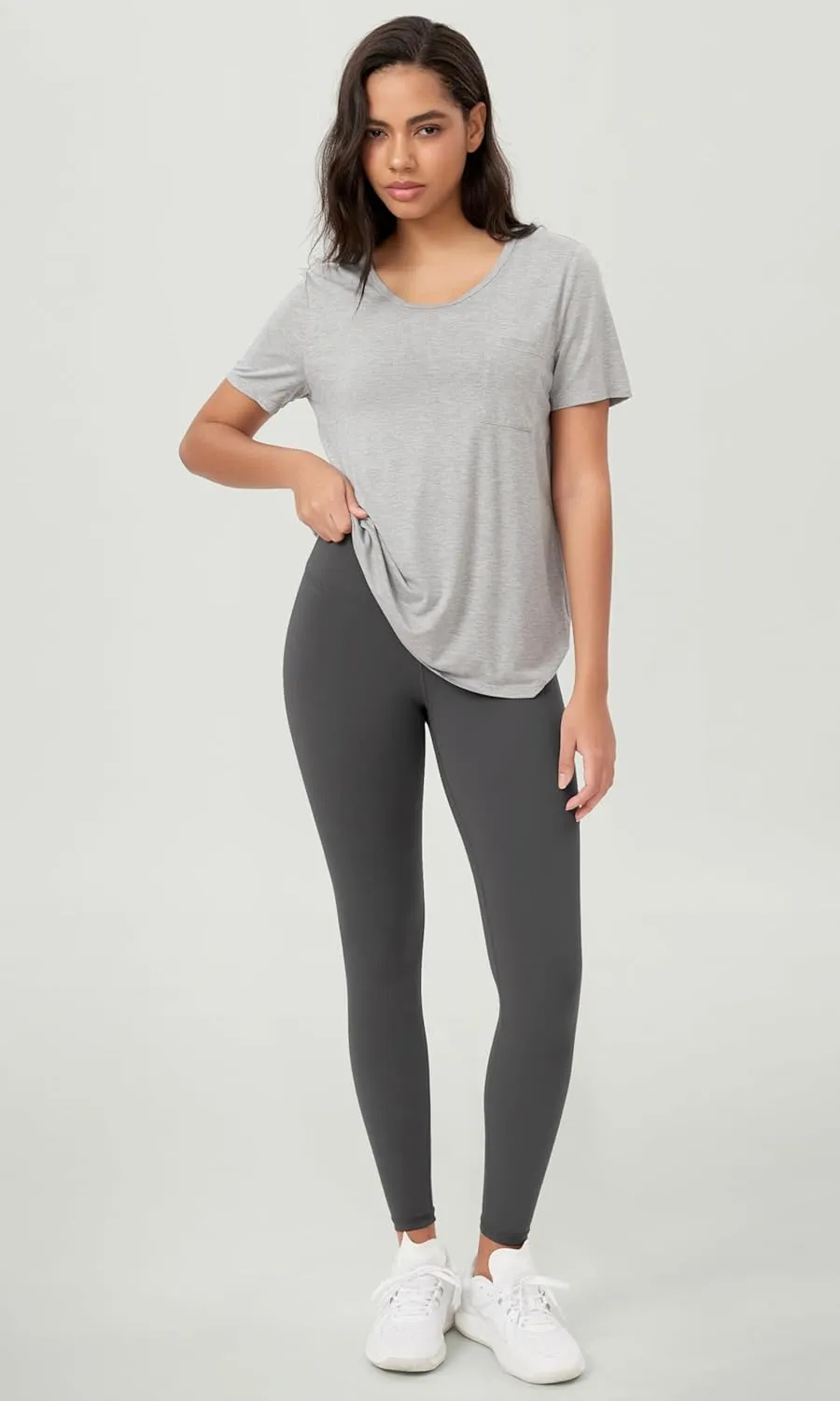 ODODOS Body-Hugging Workout Leggings with Back Pocket for Women, 25" /28" High Waist Yoga Pants