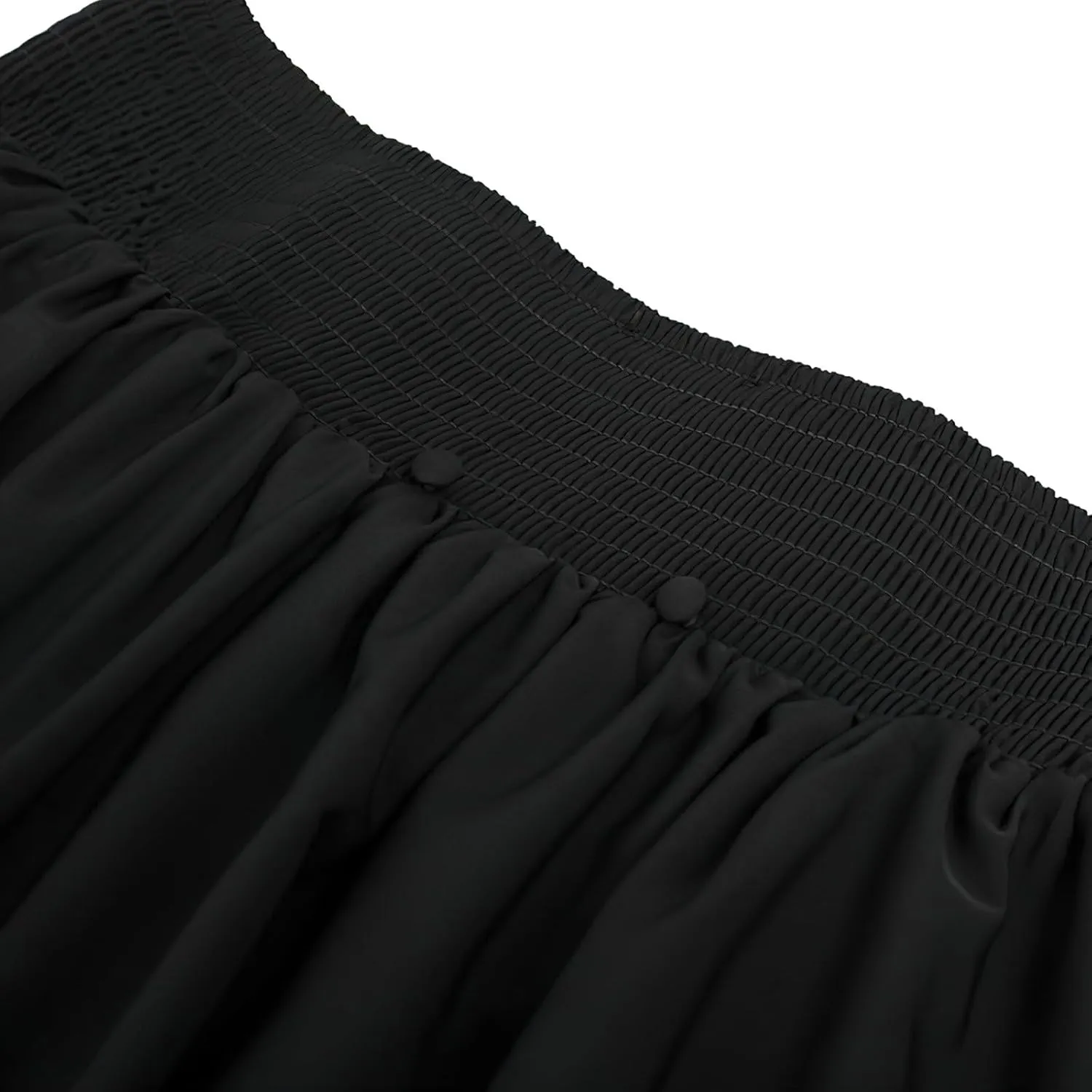 Oplxuo Victorian Maxi Skirt for Women Renaissance Long Double Layered Ruffle Skirts High Waist Gothic Steampunk Skirt