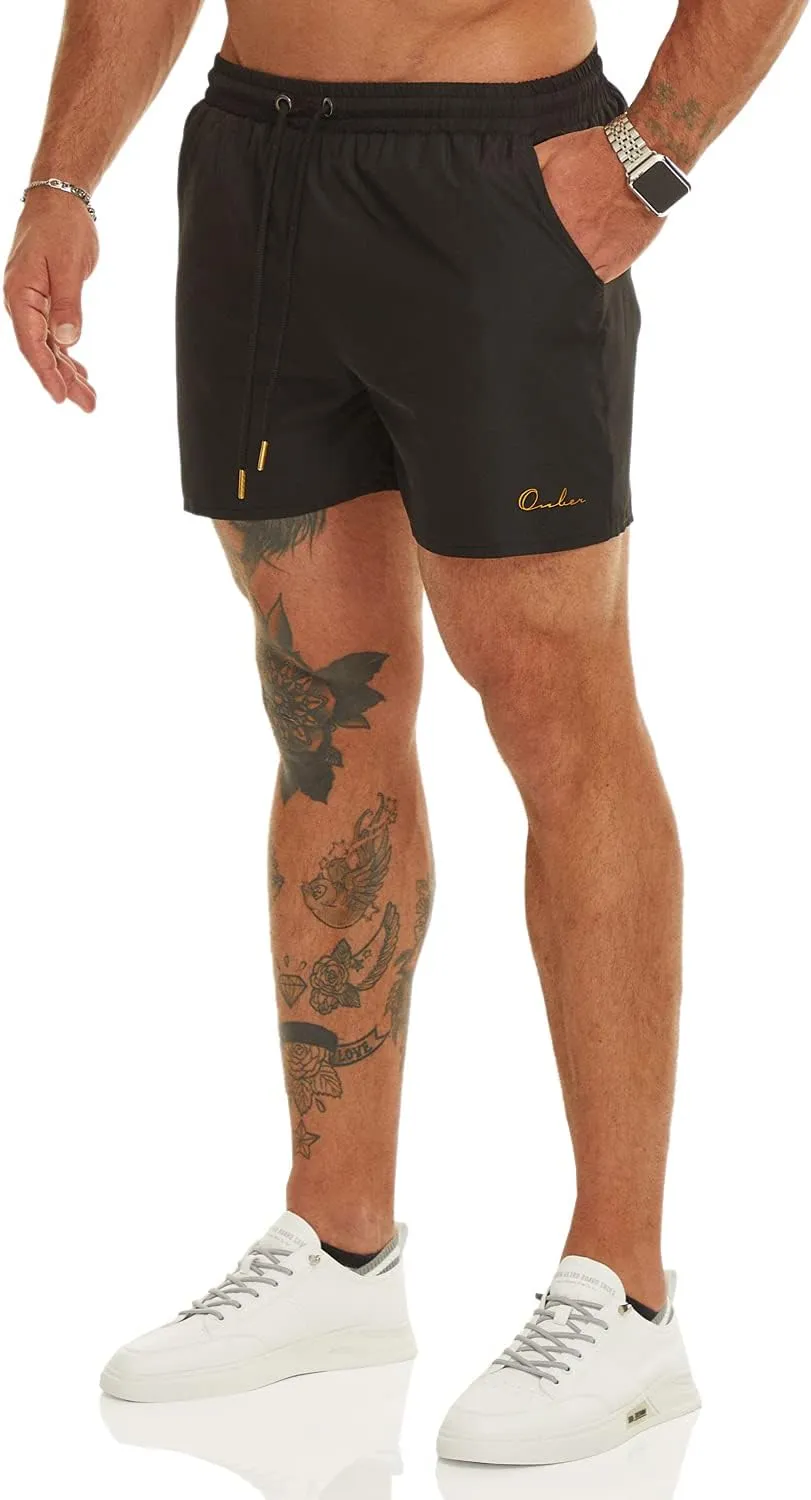 Ouber Men's Light Athletic Short Workout Quick Dry Shorts for Running Swimming Gym Training Shorts