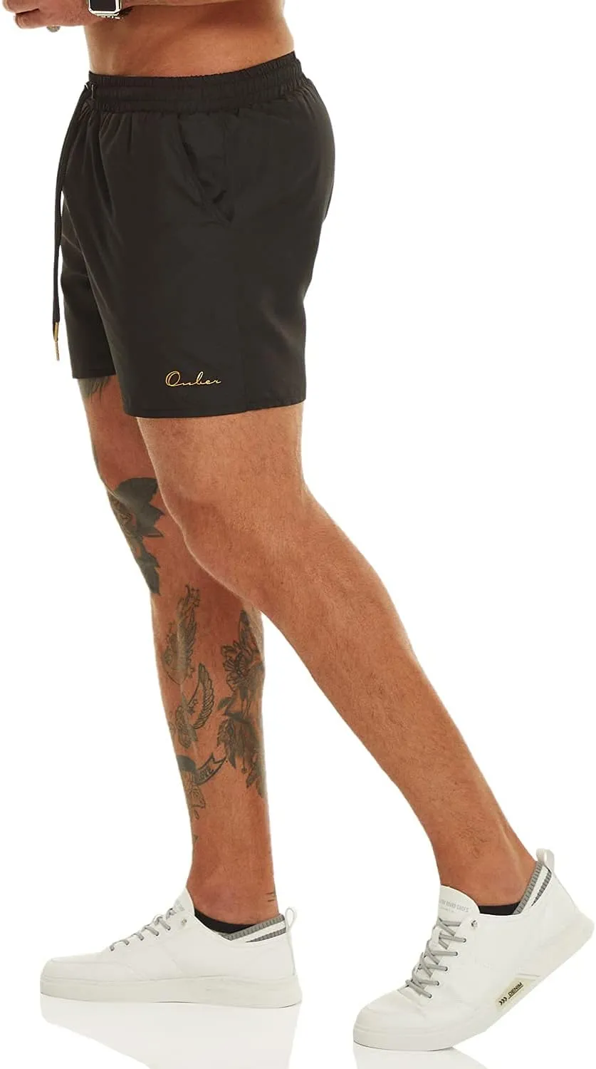 Ouber Men's Light Athletic Short Workout Quick Dry Shorts for Running Swimming Gym Training Shorts