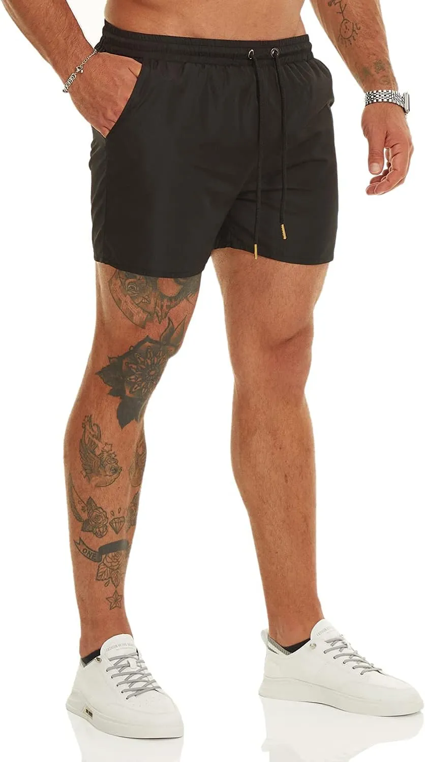 Ouber Men's Light Athletic Short Workout Quick Dry Shorts for Running Swimming Gym Training Shorts