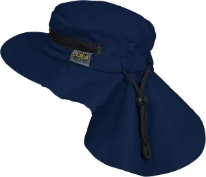 Outdoors Cotton Sun Hat, UPF 50  Wide Brim Fishing Hat with Neck Flap, Breathable, Boonie Hat Bucket Cap