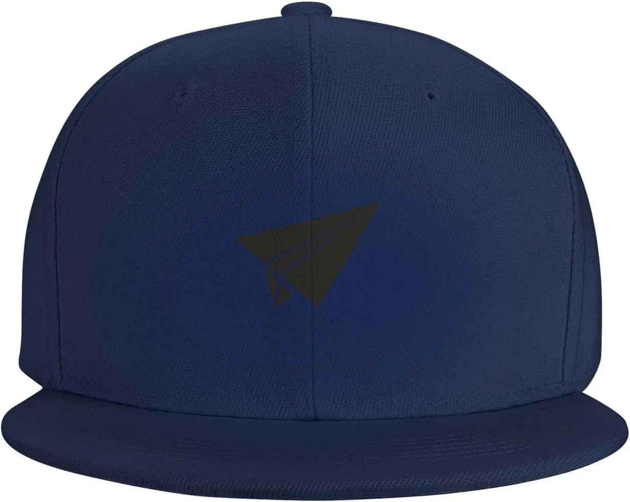 Paper Airplane Silhouette Trucker Hat for Men Snapback Hats Baseball Cap Flat Brim Hats