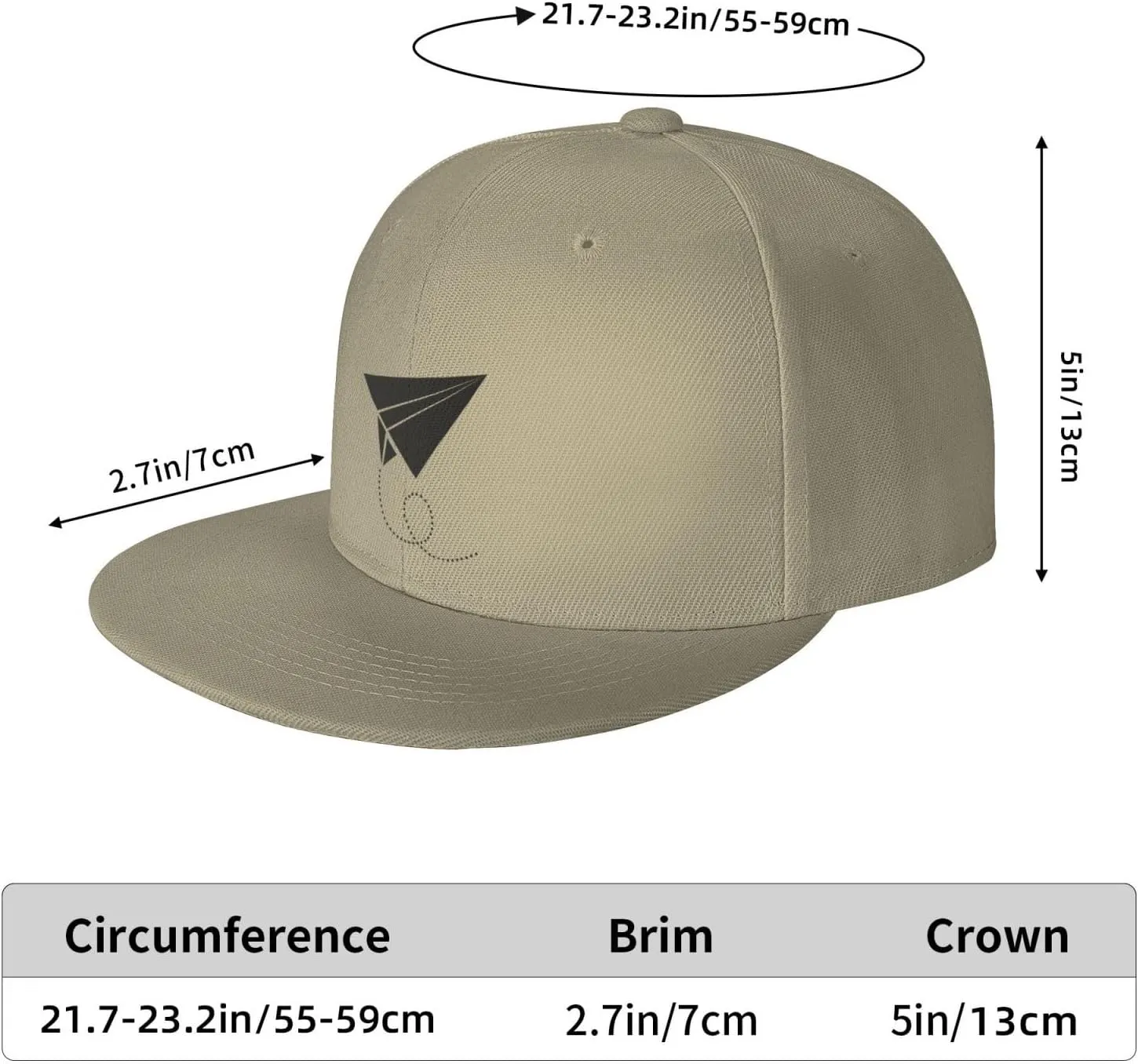 Paper Airplane Silhouette Trucker Hat for Men Snapback Hats Baseball Cap Flat Brim Hats