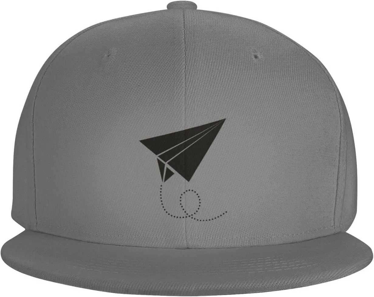 Paper Airplane Silhouette Trucker Hat for Men Snapback Hats Baseball Cap Flat Brim Hats