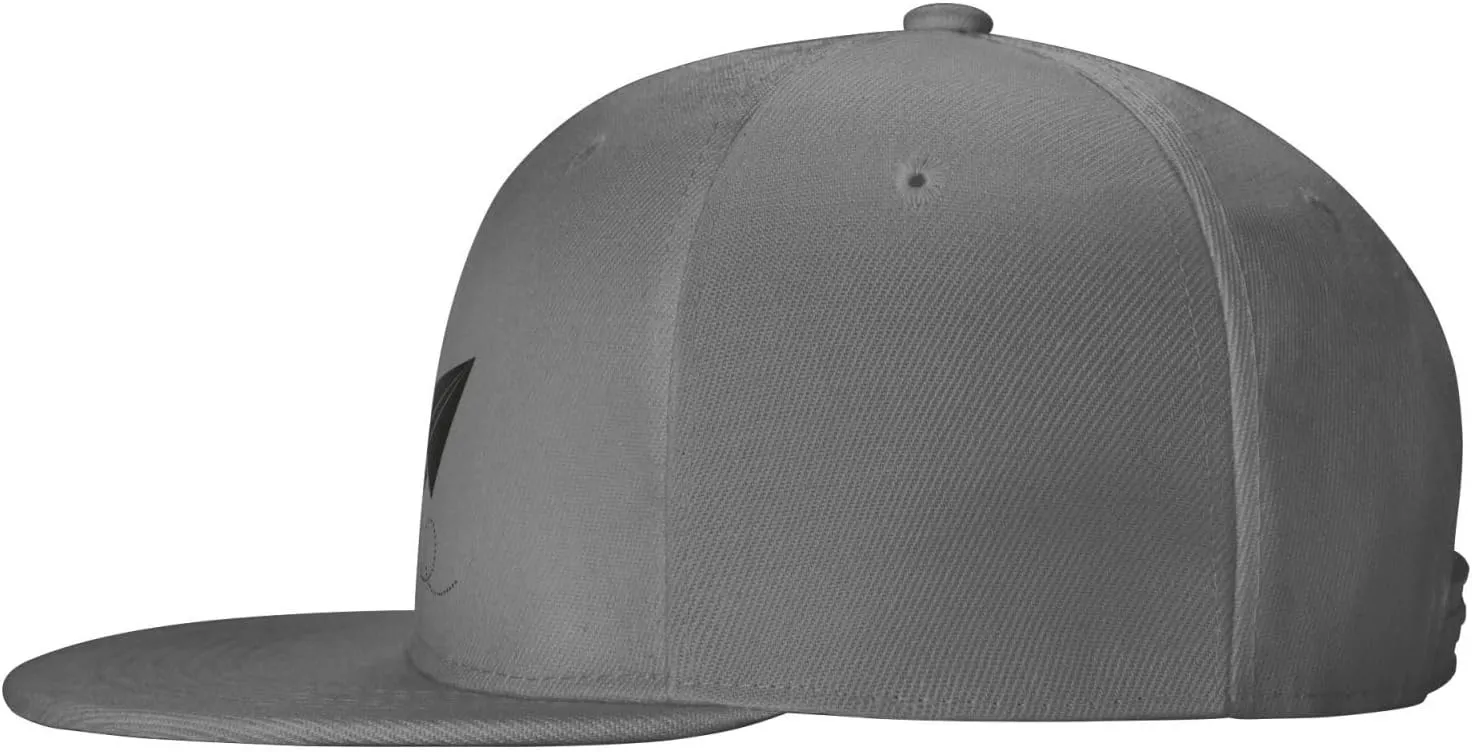 Paper Airplane Silhouette Trucker Hat for Men Snapback Hats Baseball Cap Flat Brim Hats