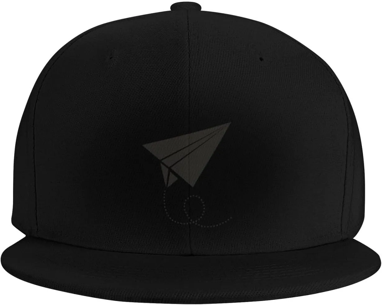 Paper Airplane Silhouette Trucker Hat for Men Snapback Hats Baseball Cap Flat Brim Hats