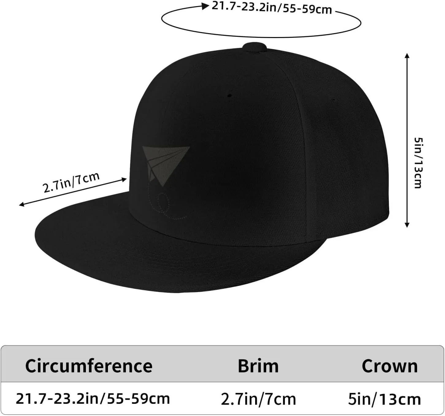 Paper Airplane Silhouette Trucker Hat for Men Snapback Hats Baseball Cap Flat Brim Hats