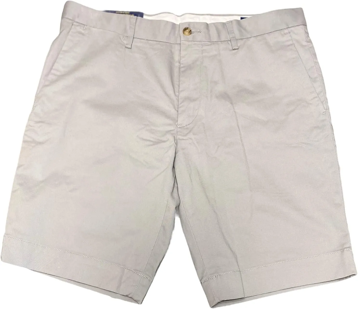 Polo Ralph Lauren Men's Stretch Slim Fit 9" Casual Chino Shorts (Soft Grey, 38)