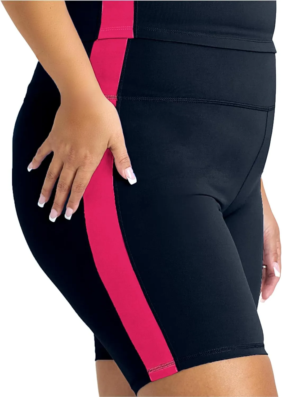POPSUGAR PS Biker Shorts Women 8.5" Workout Shorts Women with Pockets High Waisted Yoga Running Gym Spandex Shorts