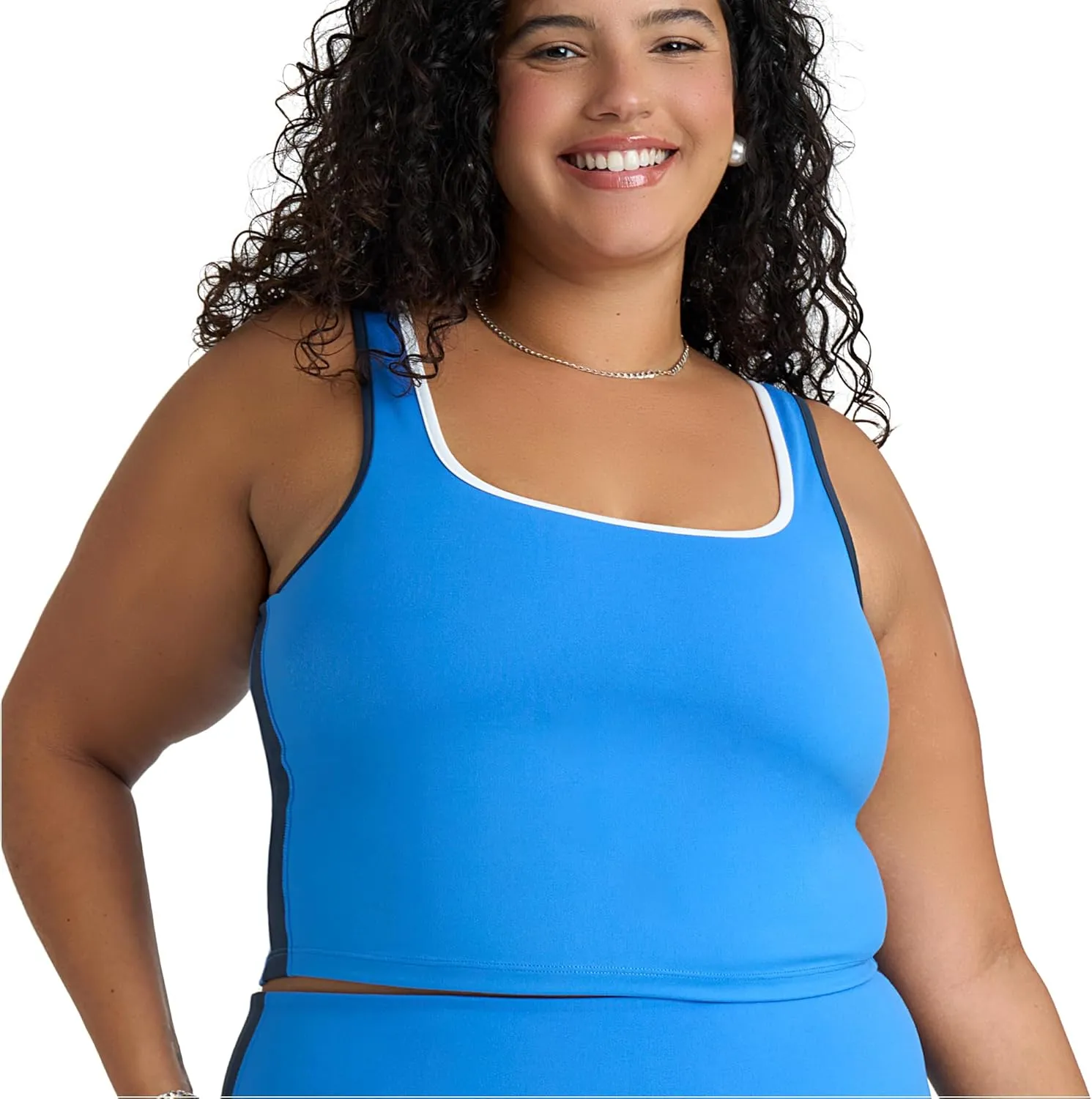 POPSUGAR PS Workout Tank Tops for Women with Built in Bra, Racerback Sports Athletic Shirts Camisole Yoga Top with Shelf Bra