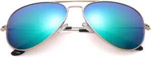 Pro Acme Classic Polarized Aviator Sunglasses for Women Men, Lightweight Metal Pilot Frame UV400 Protection 58MM