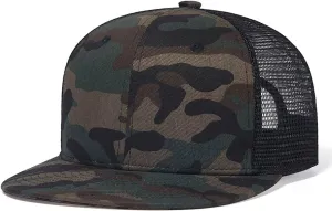 Quanhaigou Adjustable Snapback Hat for Men Women,Unisex Hip Hop Baseball Cap Flat Bill Brim Dad Hats
