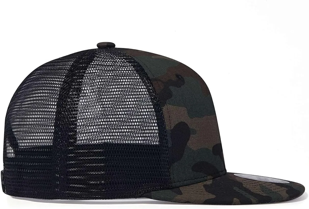 Quanhaigou Adjustable Snapback Hat for Men Women,Unisex Hip Hop Baseball Cap Flat Bill Brim Dad Hats