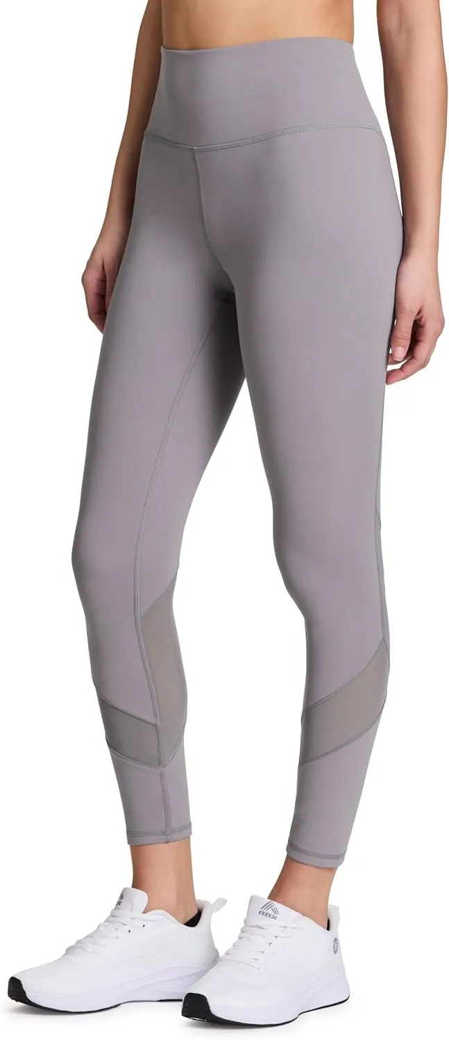 RBX Activewear Women's Yoga Leggings with Pockets, 7/8 Legging with Mesh Ankle Length Workout Pants Squat Proof Tights