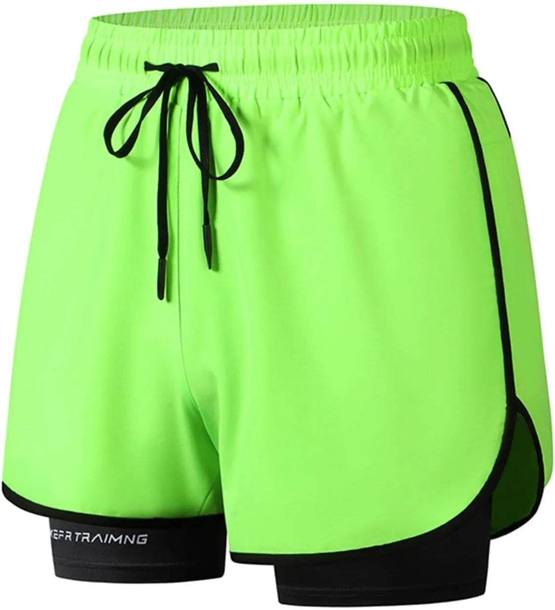 Running Basketball Hiking Shorts Breathable Quick-Dry Shorts with Compression Linen Elastic Drawstring Waist Pants