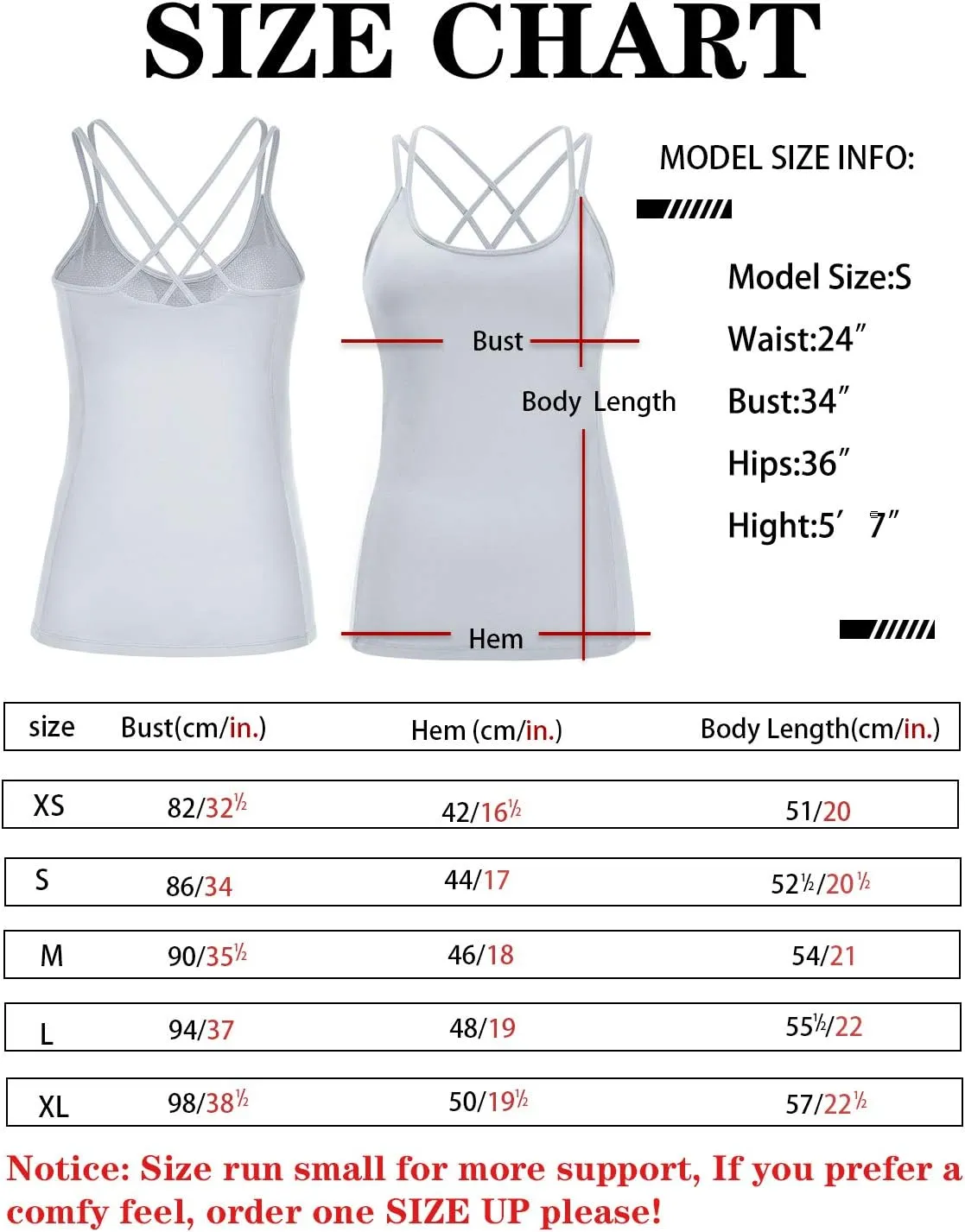 RUNNING GIRL Yoga Tank Tops for Women Built in Shelf Bra B/C Cups Strappy Back Activewear Workout Compression Tops