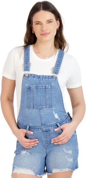 Savi Parker Women's Maternity Shortall - Mom To Be Comfy Activewear, Pregnancy Clothes for Summer, Casual Wear, BCI Certified