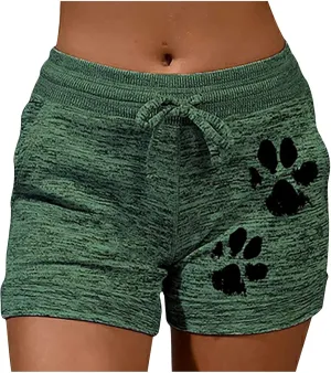 Shorts for Women Drawstring Elastic Waist Shorts Elastic Cotton Running Shorts Gym Workout Shorts Summer Casual Comfy