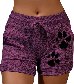 Shorts for Women Drawstring Elastic Waist Shorts Elastic Cotton Running Shorts Gym Workout Shorts Summer Casual Comfy
