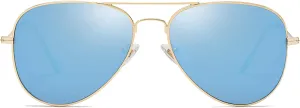 SOJOS Classic Aviator Polarized Sunglasses for Men Women Vintage Retro Style