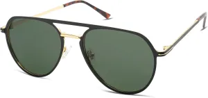 SOJOS Trendy Aviator Polarized Sunglasses for Women Men Retro Shades Classic Metal Sun Glasses SJ1204A