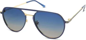 SOJOS Trendy Aviator Polarized Sunglasses for Women Men Retro Shades Classic Metal Sun Glasses SJ1204A