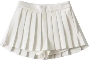 Summer High Waist Skirts Womens Sexy Mini Skirts Vintage Pleated Skirt Tennis Skirts Short