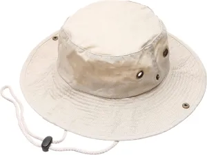 Summer Outdoor Boonie Hunting Fishing Safari Bucket Sun Hat with Adjustable Strap