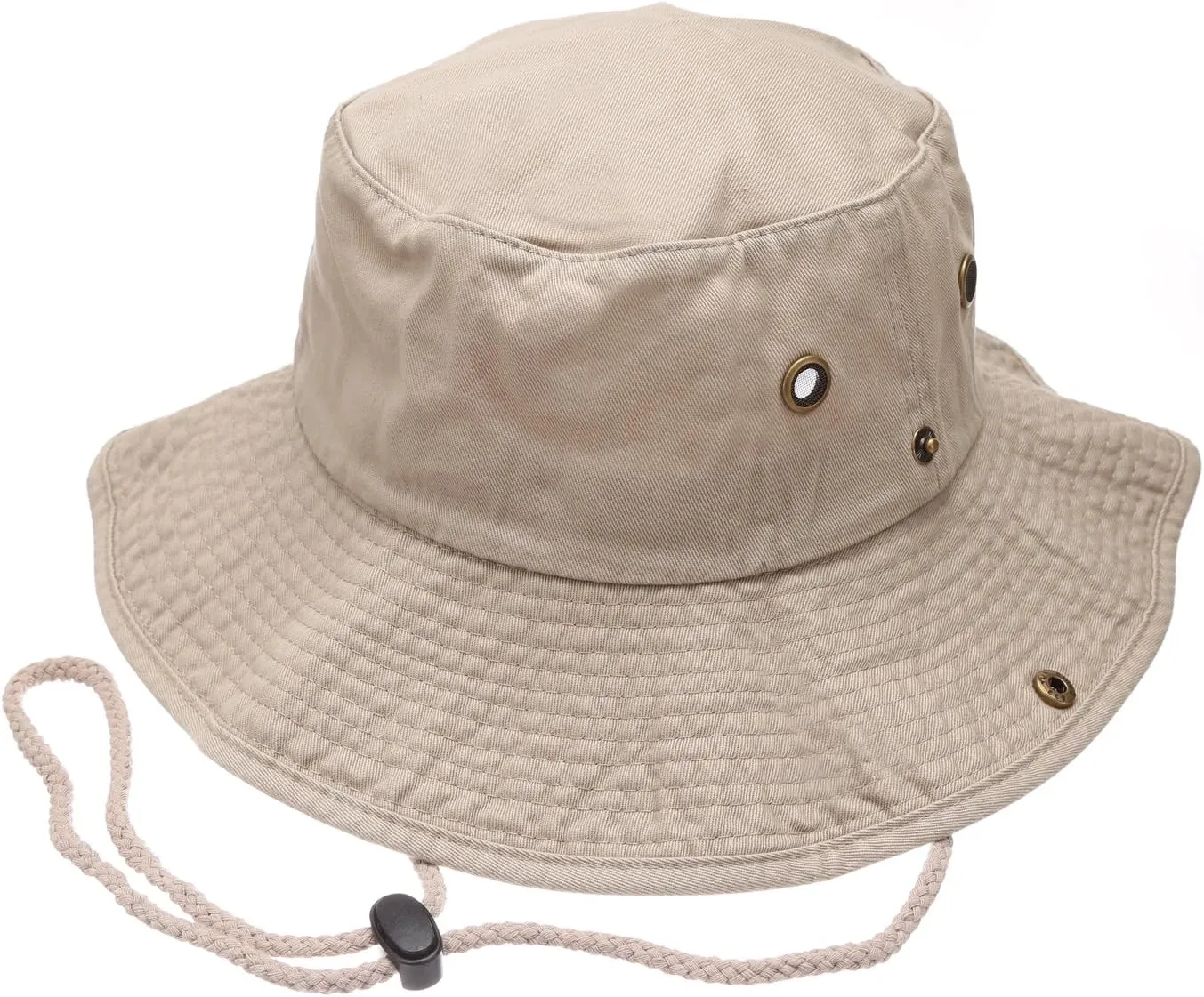 Summer Outdoor Boonie Hunting Fishing Safari Bucket Sun Hat with Adjustable Strap