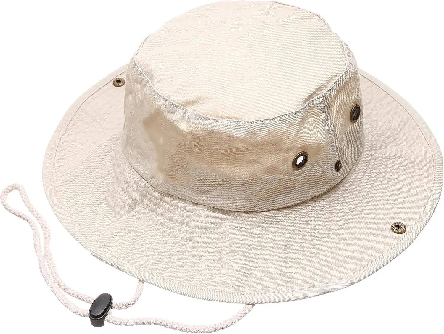 Summer Outdoor Boonie Hunting Fishing Safari Bucket Sun Hat with Adjustable Strap