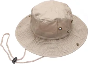 Summer Outdoor Boonie Hunting Fishing Safari Bucket Sun Hat with Adjustable Strap
