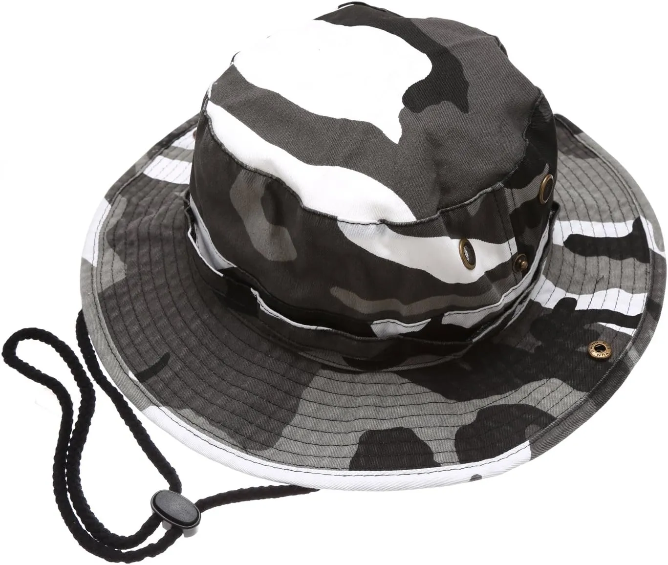 Summer Outdoor Boonie Hunting Fishing Safari Bucket Sun Hat with Adjustable Strap