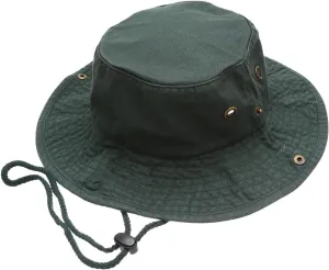 Summer Outdoor Boonie Hunting Fishing Safari Bucket Sun Hat with Adjustable Strap