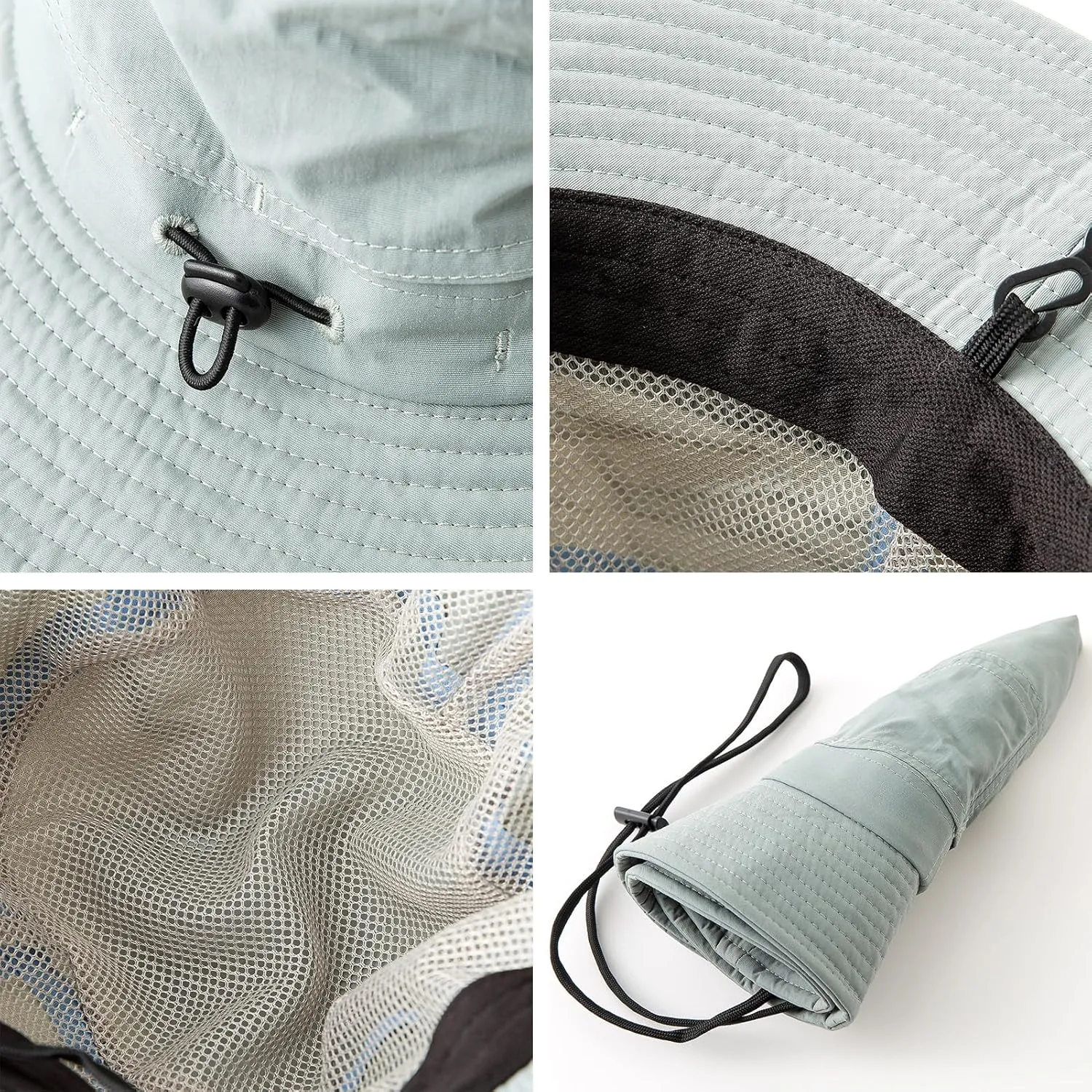Sun Hats for Women Men Packable, Wide Brim Womens Sun Hat UPF 50 , Summer Hiking Fishing Travel Men Beach Hats with Neck Flap